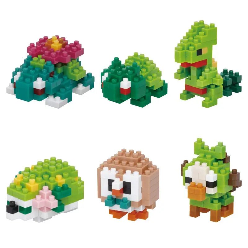 Kawada Nanoblock Mini Nano Pokemon Grass Type (Box) Nbmc_21S Pokemon Building Toys