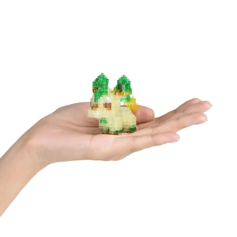 Kawada Nanoblock Pokemon Leafeon Brilliant Shining ver. NBPM_083 Japanese Toy Building Block