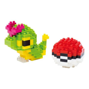 Kawada Nanoblock Pokemon Pokemon Caterpie & Monster Ball NBPM_010 Japanese Toy Building Block