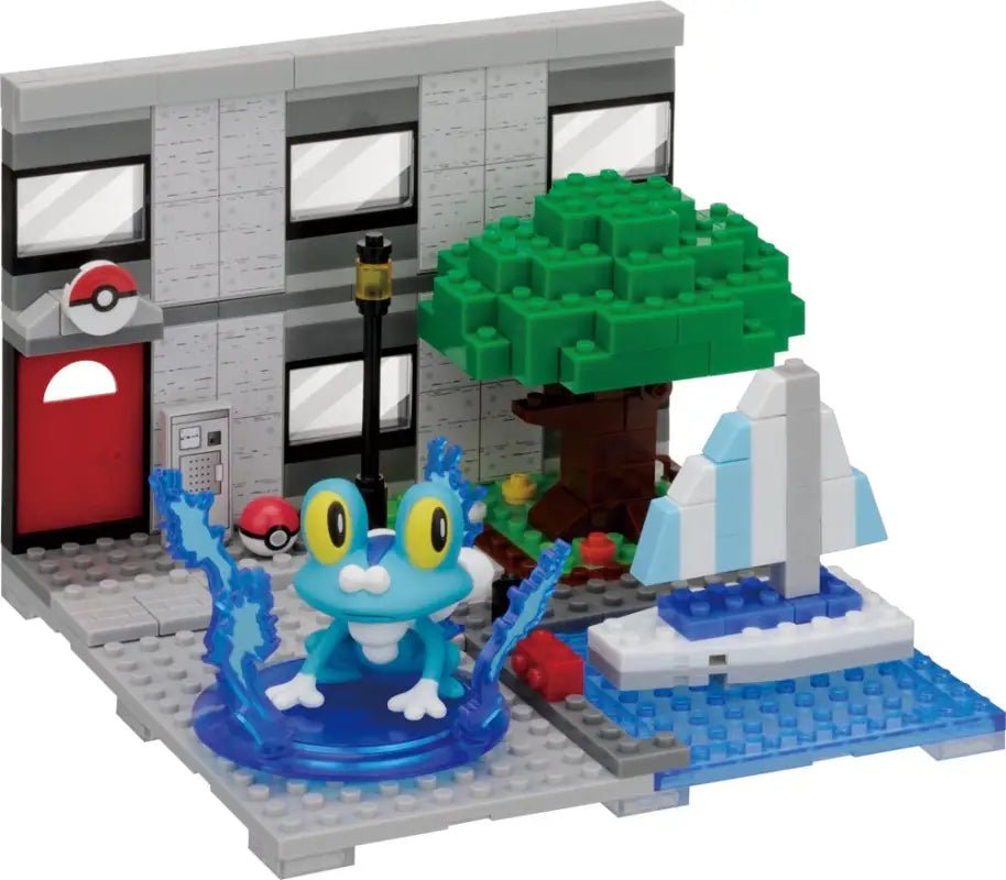 KAWADA Pp - 004 Nanoblock Plus Pokemon Froakie Keromatsu Yacht Harbor