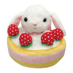 KAWADA Yf - 025 Yume Fuwa Town Plush Doll Strawberry Cake & Cafeteria Set