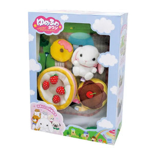 KAWADA Yf - 025 Yume Fuwa Town Plush Doll Strawberry Cake & Cafeteria Set