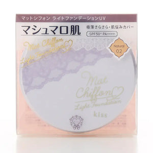 Kiss Matte Chiffon Light Foundation UV 02 SPF50 + PA + + + + 10g - Japanese Makeup