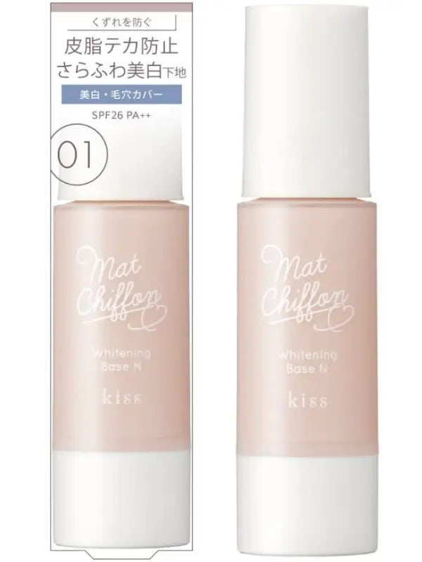 Kiss Matte Chiffon UV Whitening Base N 01 Light SPF26 / PA + + 37g - Waterproof Makeup