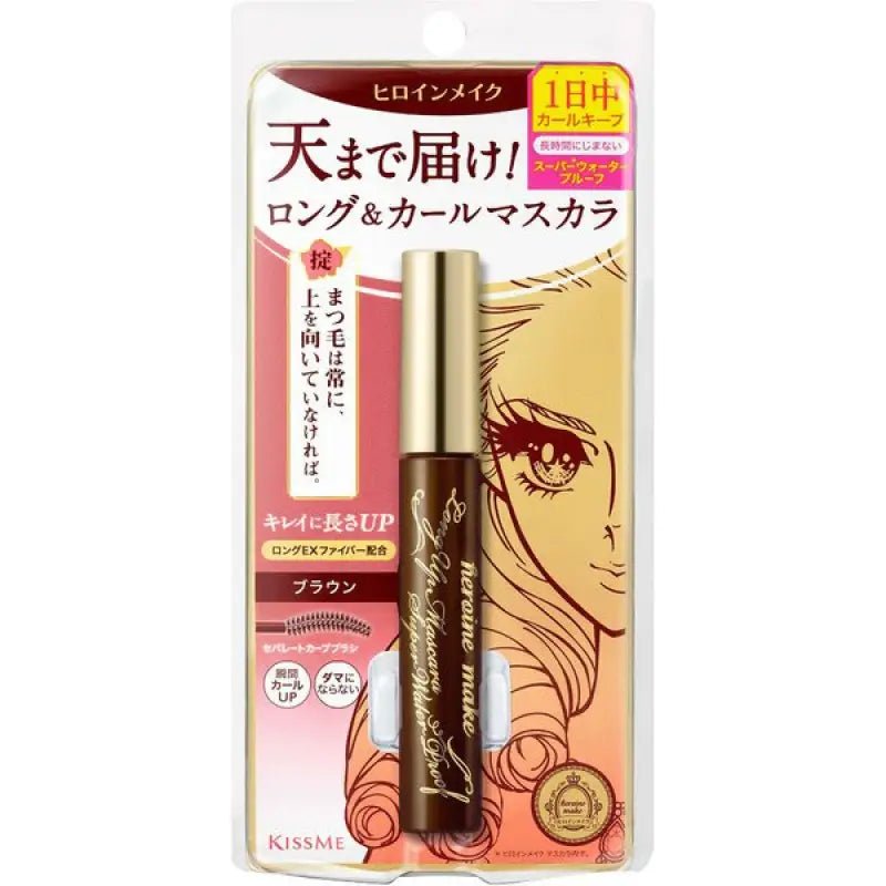 Kiss Me Heroine Makeup Long Up Mascara Super Wp 02 Brown 6g - Mascara Brands In Japan