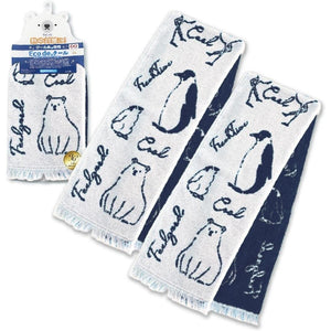 16 x 90cm Eco de Cool Polar Bears & Penguins Cooling Neck Scarf, soft reusable fabric for warm days
