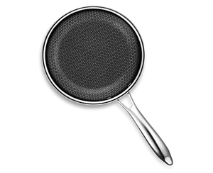 20cm HexClad Hybrid Non-Stick Frying Pan, stay-cool handle, designed for home cooks