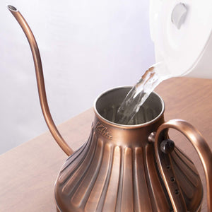 900ml Kalita Copper Pot Pour Over Coffee Kettle with durable copper, offering consistent brewing