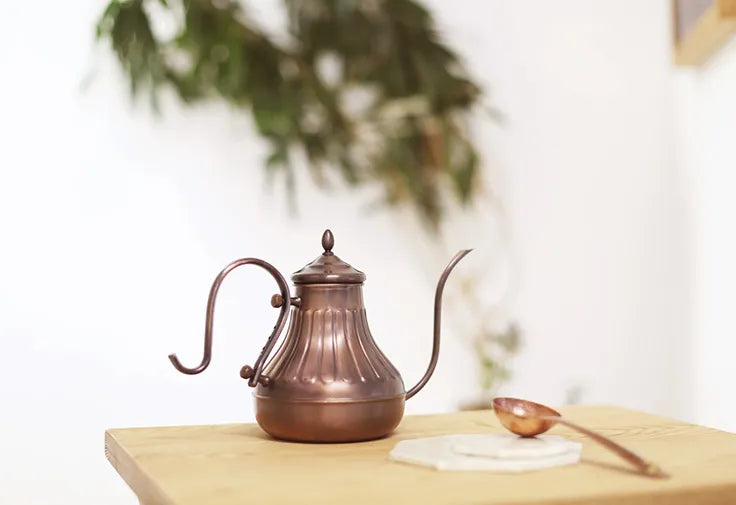 900ml Kalita Copper Pot Pour Over Coffee Kettle with durable copper