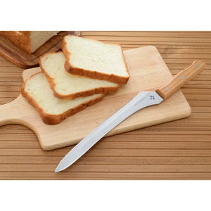 Close-up of Arnest Bread Slicer 235mm, featuring sharp molybdenum steel blade for neat cuts