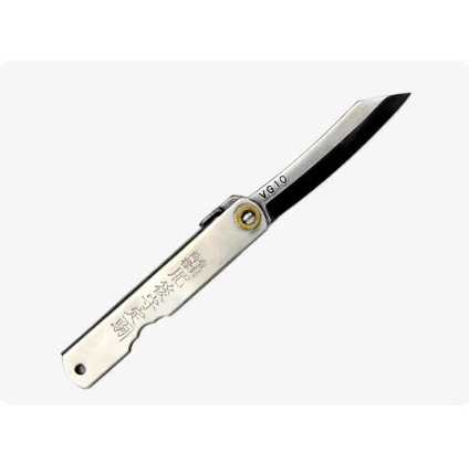 Higonokami VG10 Steel Knife 170mm, folding design, perfect for safe everyday use