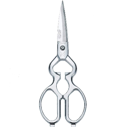 Kaneshika Mimatsu Detachable Kitchen Scissors Shears, showing blade detachment for hygienic