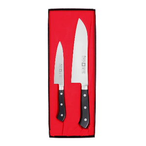 Two-piece Kiya Edelweiss Kamagata Knife Set, balanced blades offering durable performance for cooking enthusiasts