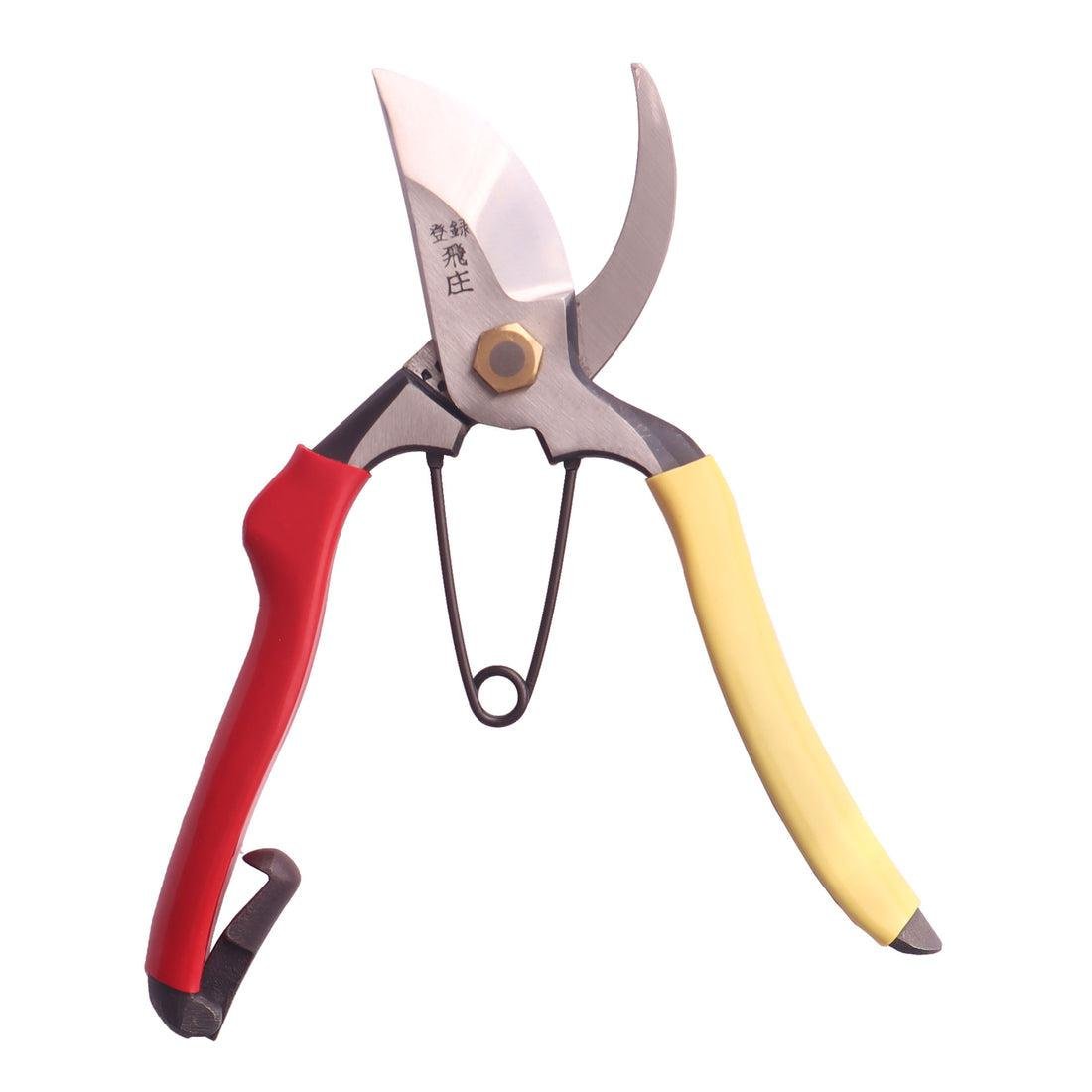 Tobisho Hand Forged Pruners Carbon Steel Pruning Shears SR-2 185mm, ideal for precise garden pruning