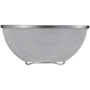 Enzo Durable Stainless Steel Colander Mesh 12-inch, fine mesh design, ideal for daily kitchen rinsing and draining