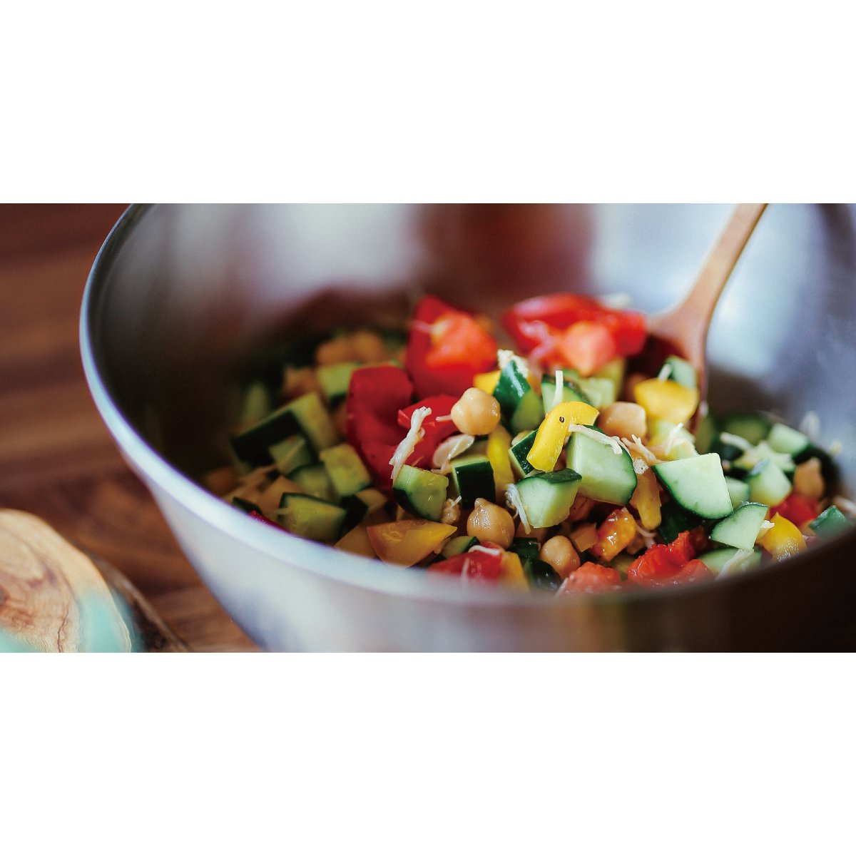 Close-up of Enzo Durable Stainless Steel Mixing Bowl, showcasing smooth interior for easy cleaning
