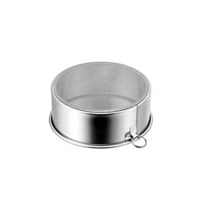 Fine Mesh Sieve 18-8 Stainless Steel Multipurpose Sifter Mesh #30 in use for baking and cooking preparation