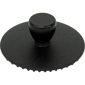 Ikenaga Cast Iron Grill Press Meat & Sandwich Press full view for home and café cooking