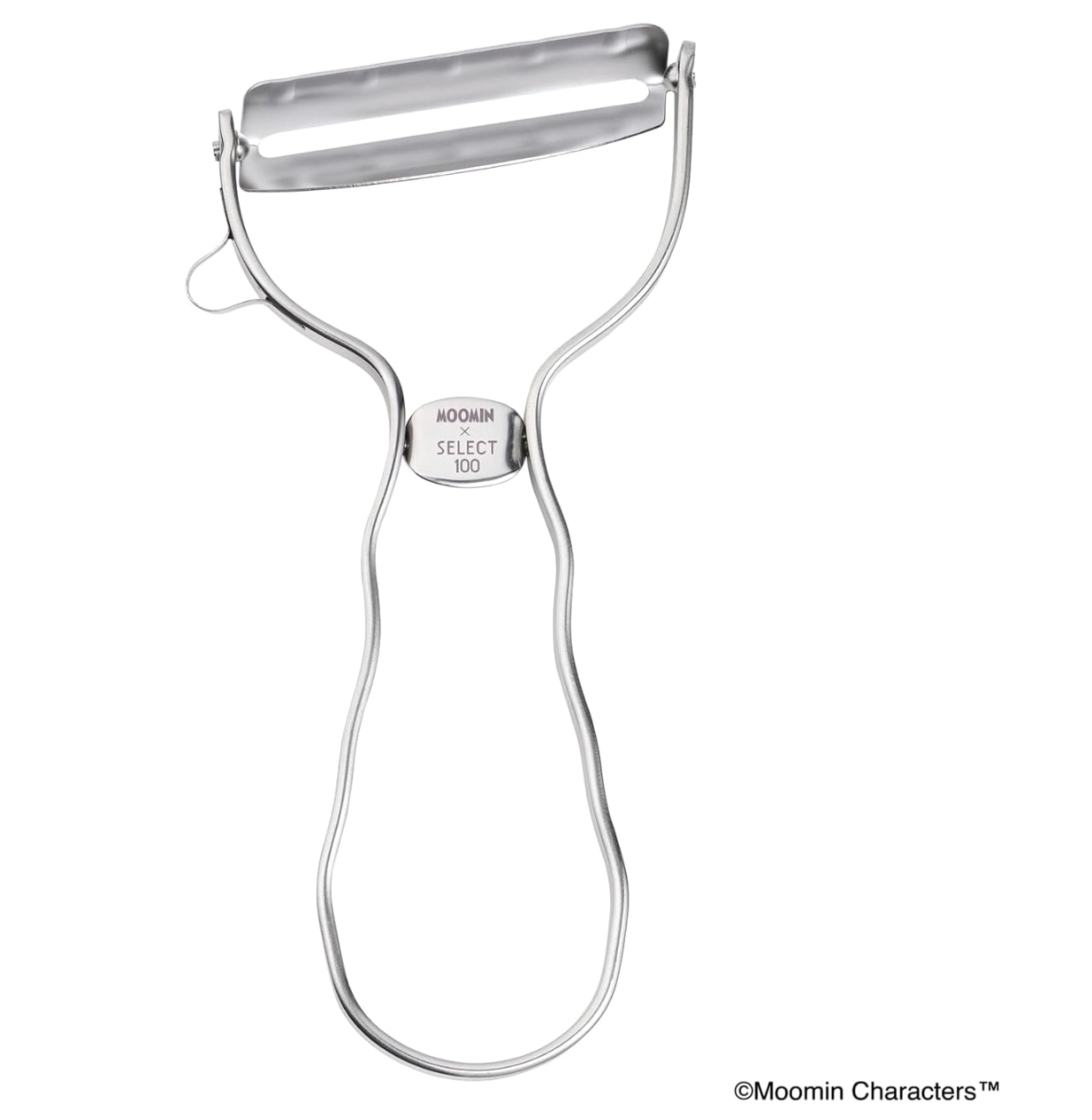 Kai Moomin Peeler T‑Shaped Silver, lightweight ergonomic handle, perfect for precise peeling

