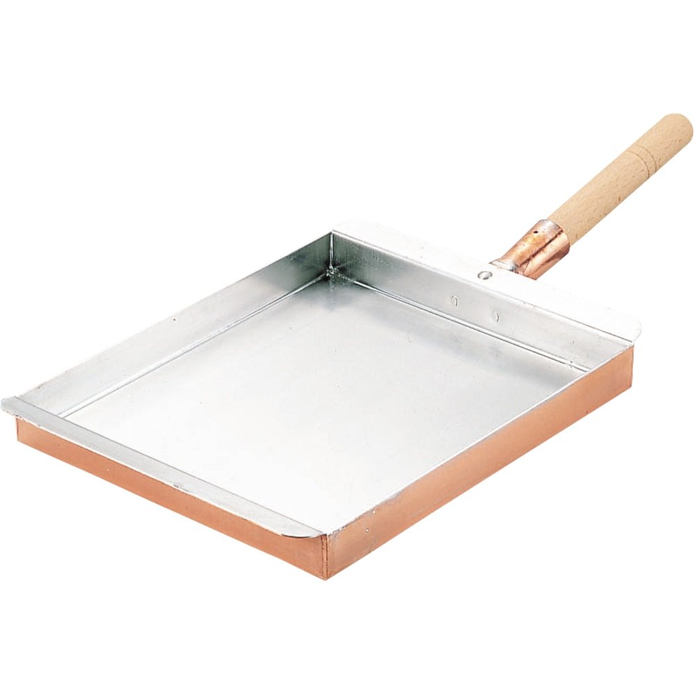 Marushin Copper Tamagoyaki Pan 21cm, perfect for making layered tamagoyaki