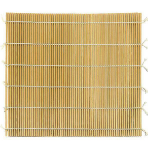 Natural Bamboo Sushi Rolling Mat (Made in Japan) 24cm, traditional bamboo design, perfect for sushi preparation.