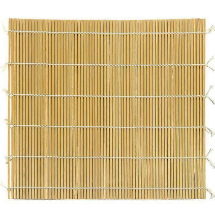 Natural Bamboo Sushi Rolling Mat (Made in Japan) 24cm, traditional bamboo design, perfect for sushi preparation.