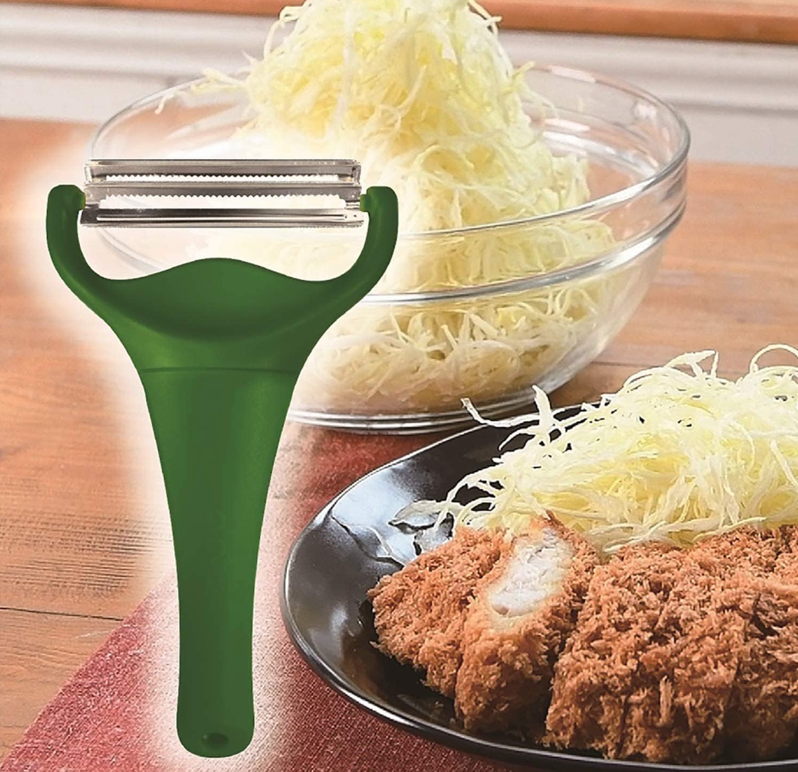 Noji CBP-04G Cabbage Peeler, Julienne, Dark Green - YOYO JAPAN