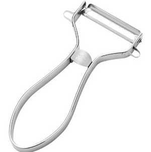 Shimomura Tomato Peeler in kitchen, perfect for peeling tomatoes, peaches, and delicate vegetables