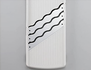 Standard size Arnest Triple Speed Mandoline Slicer with wave blade system, offering adjustable slicing for home cooks