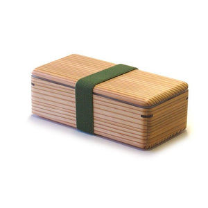 Umezawa Ancient Sugi Cedar Lunch Box handmade wooden bento box, natural cedar finish, ideal for daily lunches