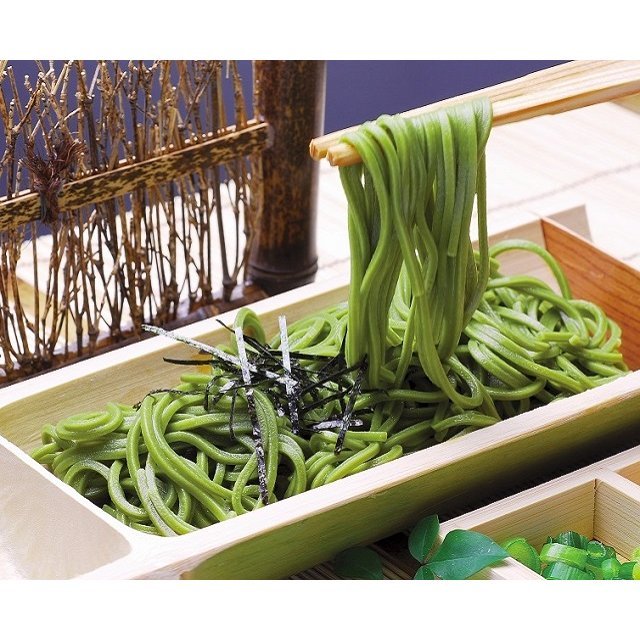 Kiyosen Uji Matcha Authentic Green Tea Soba Noodles 6 Servings