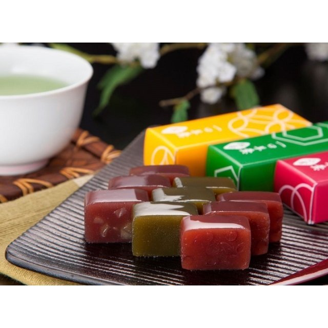 Kiyosen Yokan Traditional Jelly Candy Assorted Flavors 5 Pieces