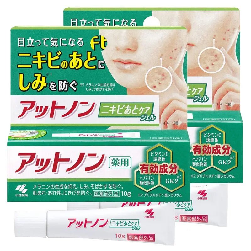 Kobayashi Atnon Gel For Acne Aftercare: Spot & Melanin Prevention 10g - Product For Acne - Prone Skin