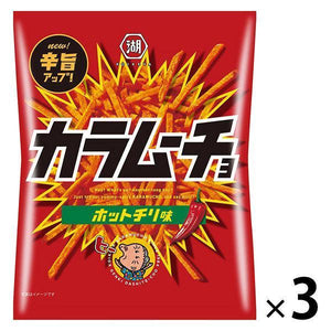 Koikeya Karamucho Hot Chili Spicy Potato Sticks 97g (Pack of 3 Bags)