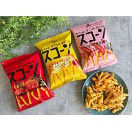 Koikeya Scorn BBQ Barbecue Corn Puffs Snack 78g (Pack of 3 Bags)