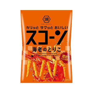 Koikeya Scorn Crispy & Rich Shrimp Corn Puffs Snack 73g (Pack of 3)