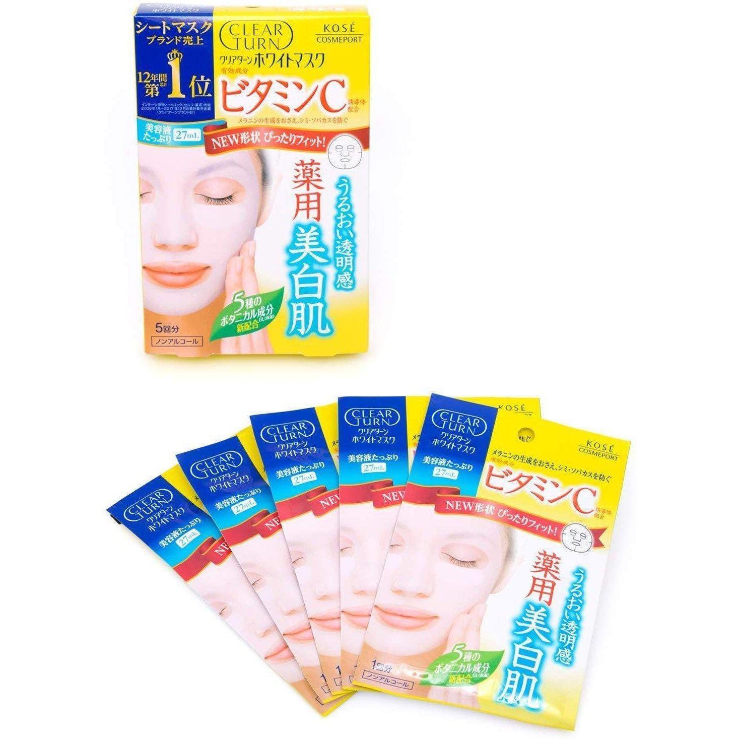 Kosé Clear Turn Mask Vitamin C 5 Masks