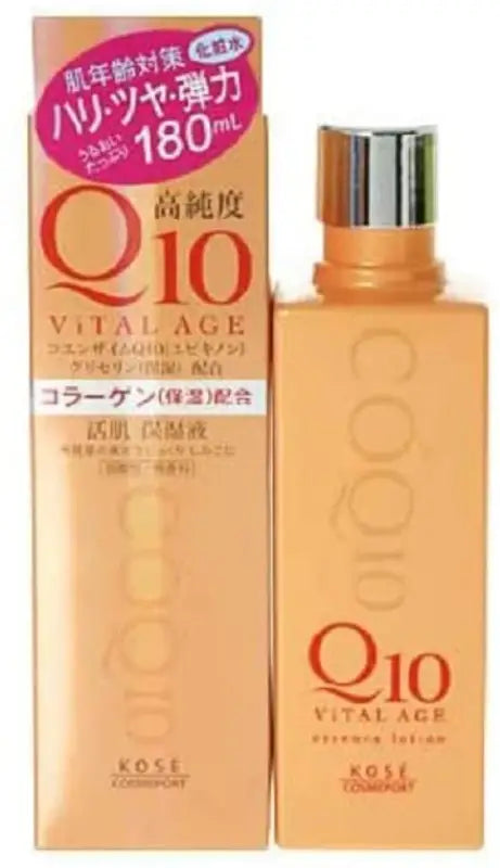 Kose Cosmeport Q10 Vital Age Lotion 180ml - Japanese Anti - Aging Skincare