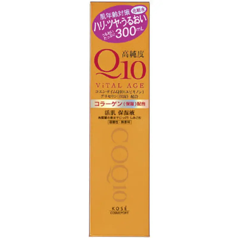 Kose Cosmeport Vital Age Q10 Lotion 300ml - Japanese Aging Care Moisturizing Skincare