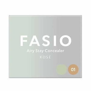Kose Fasio Airy Stay Concealer 01 Beige Green 1.5g - Cream Type Skincare