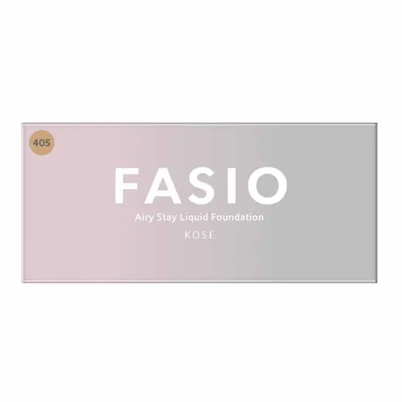 Kose Fasio Airy Stay Liquid Foundation 405 Light Ocher SPF30 PA + + + 30g - Made In Japan Skincare