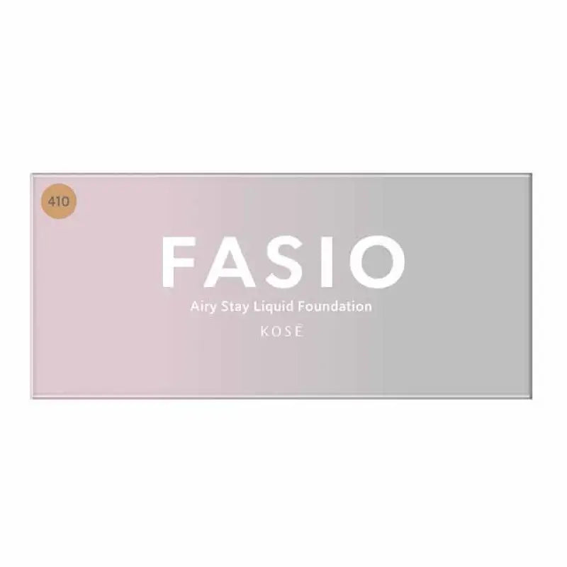 Kose Fasio Airy Stay Liquid Foundation 410 Ocher SPF30 PA + + + 30g - Made In Japan Skincare