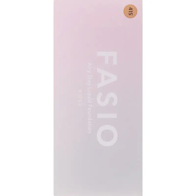 Kose Fasio Airy Stay Liquid Foundation 415 Healthy Ocher SPF30 PA + + + 30g - Made In Japan Skincare