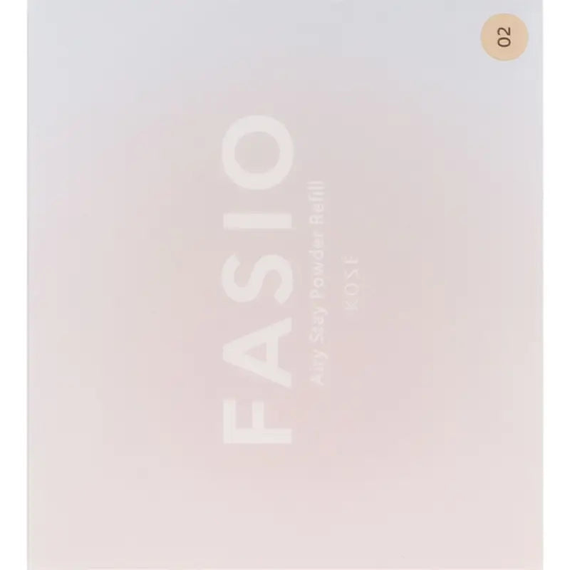 Kose Fasio Airy Stay Powder 02 Beige [refill] - Facial Japanese Makeup Products Skincare