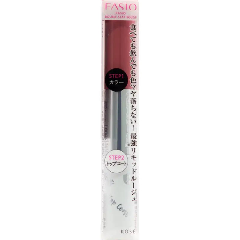 Kose Fasio Double Stay Rouge Pk840 Pink 10g - Japanese Fragrance - Free Lipstick Makeup