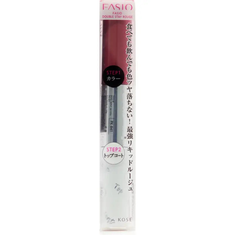 Kose Fasio Double Stay Rouge Pk841 Pink 10g - Japanese Moisturizing Lipstick Makeup Brands