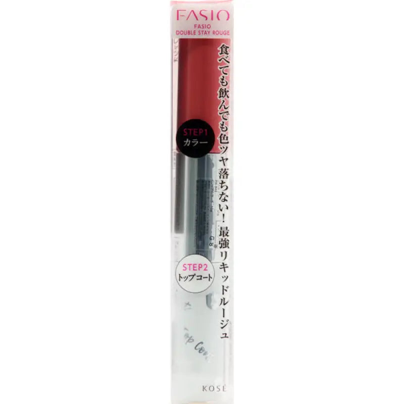 Kose Fasio Double Stay Rouge Pk842 Pink 10g - Japanese Fragrance - Free Lipstick Makeup