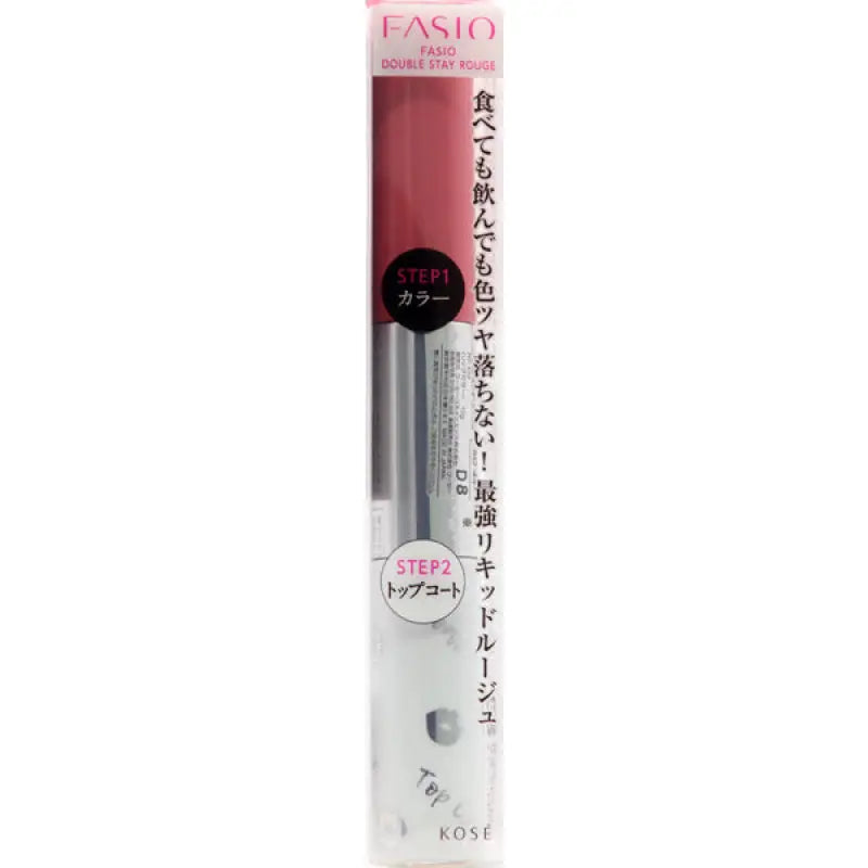 Kose Fasio Double Stay Rouge Rd440 Rose 10g - Moisturizing Lipstick Brands Japan Makeup