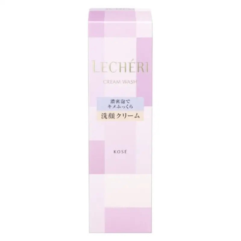 Kose Lecheri Cream Wash 140g - Moisturizing Face Japanese Skincare Products