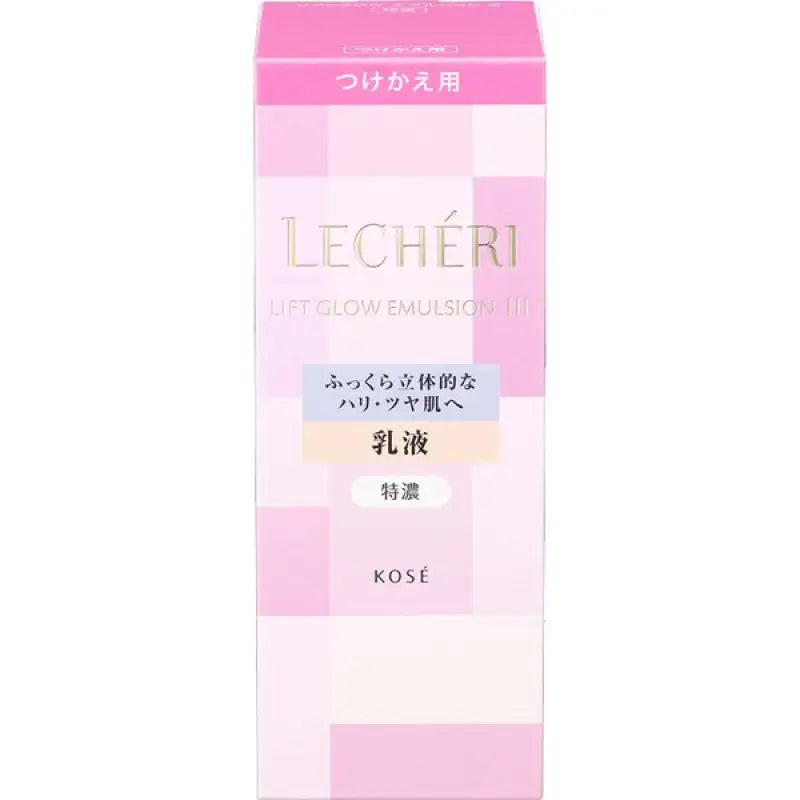 Kose Lecheri Lift Glow Emulsion III Tokuno [refill] 120ml - Japanese For Dry Skin Skincare
